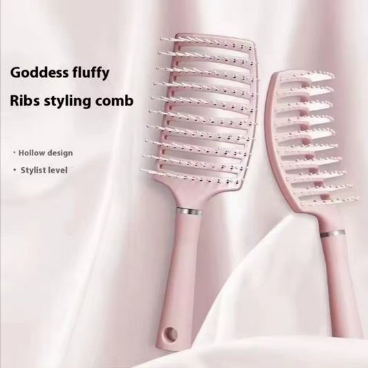 Detangle Soft Agronomic Hair Brush Curly And Straight Hair Comfortable Curved Brush Head