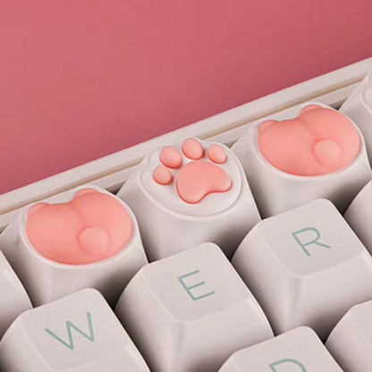 Kitty Paw 3D Pad Keycaps Set - 4 Piece