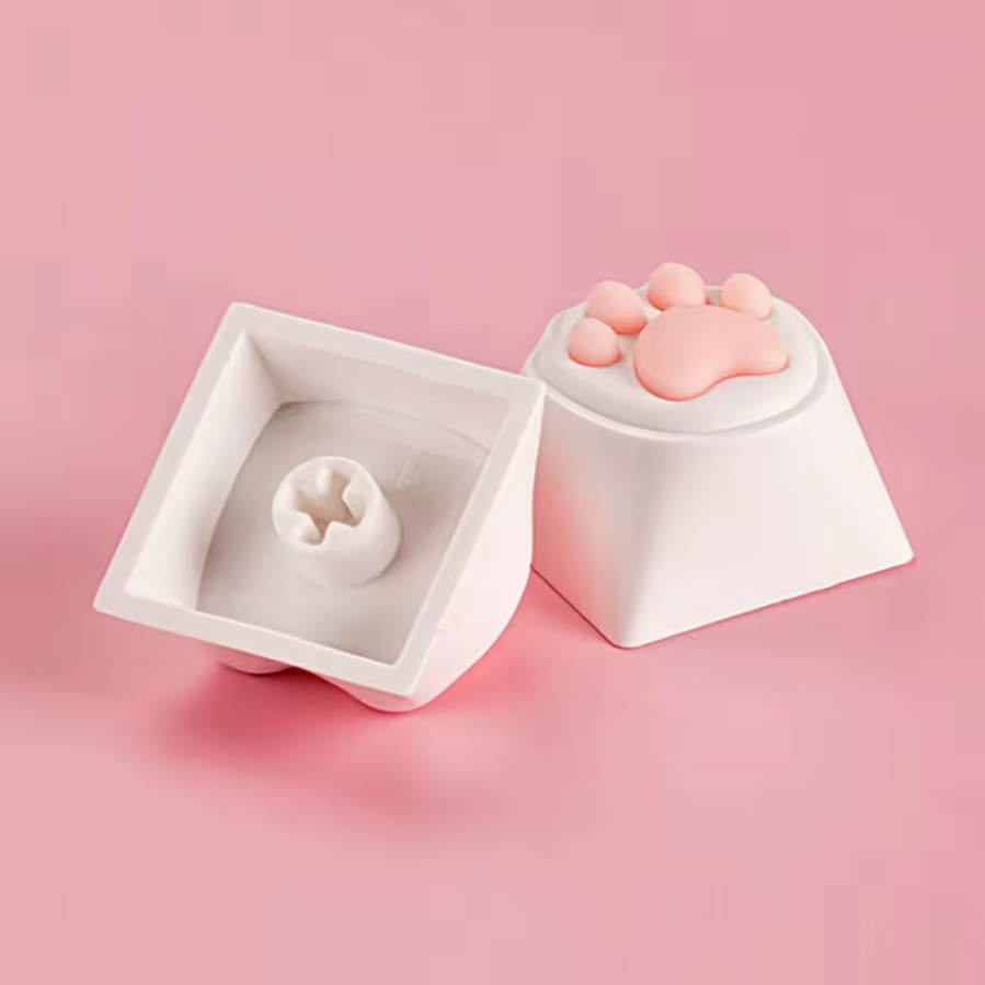 Kitty Paw 3D Pad Keycaps Set - 4 Piece