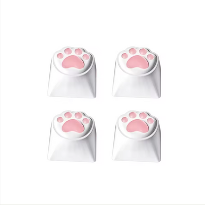 Kitty Paw 3D Pad Keycaps Set - 4 Piece