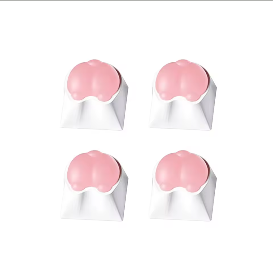 Kitty Paw 3D Pad Keycaps Set - 4 Piece