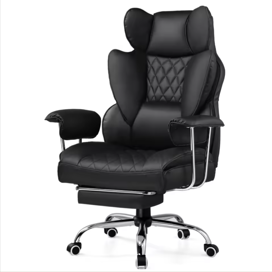 Comfortable Reclining Foot Cushion Gaming and Office Chair