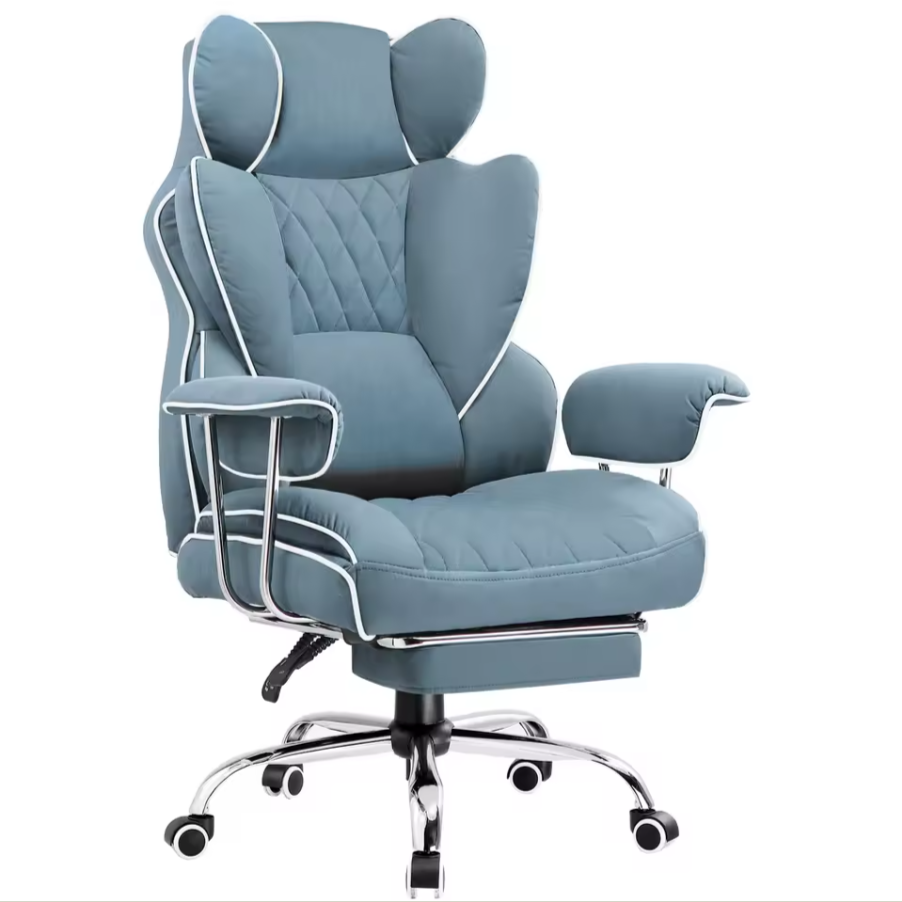 Comfortable Reclining Foot Cushion Gaming and Office Chair