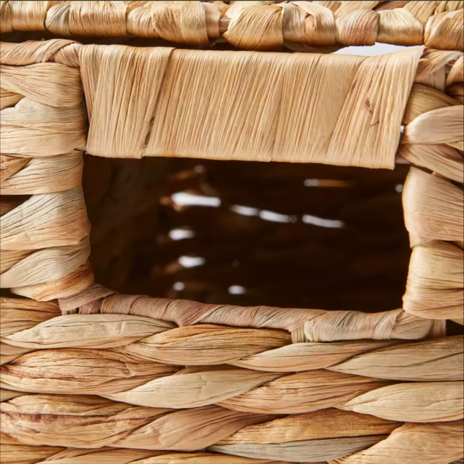 Natural Hyacinth Woven Storage Basket