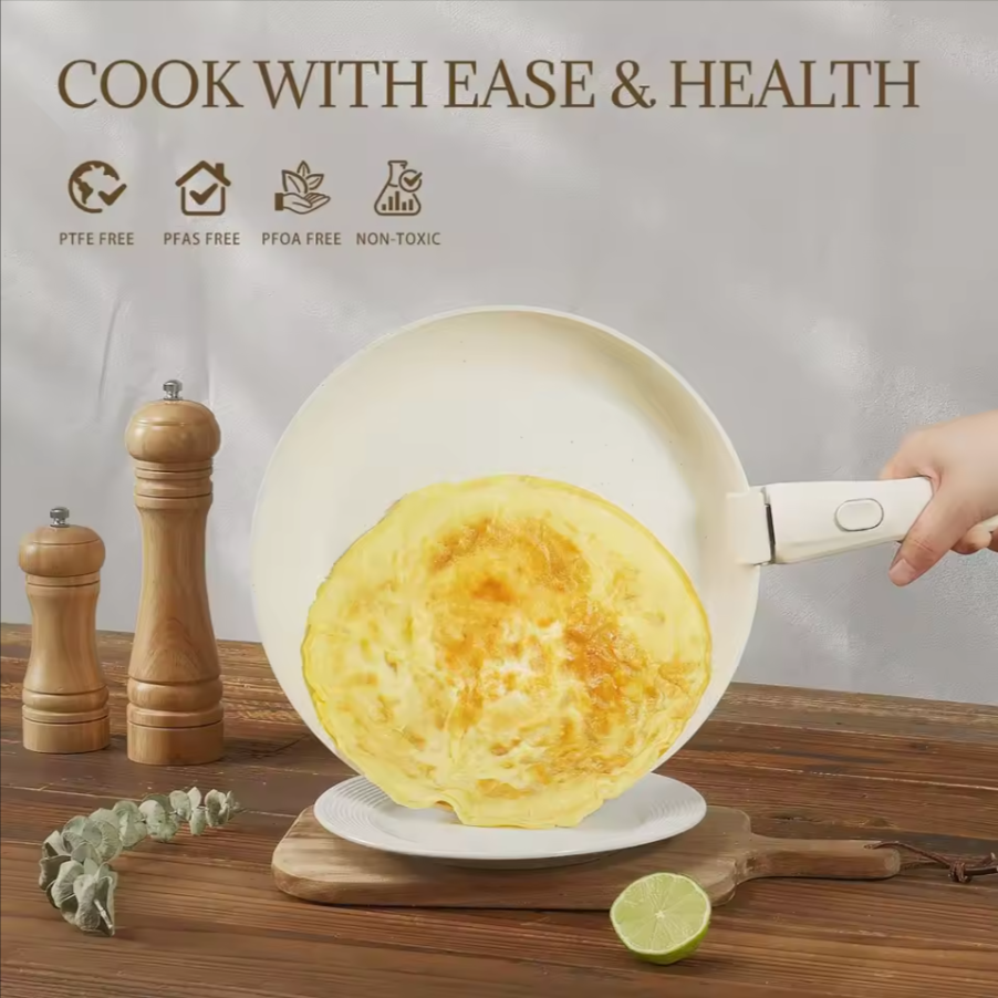 Ceramic Detachable Handle Cookware Set