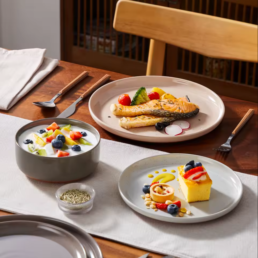 Mixed Color Boho Style Ceramic Dish Diner Set