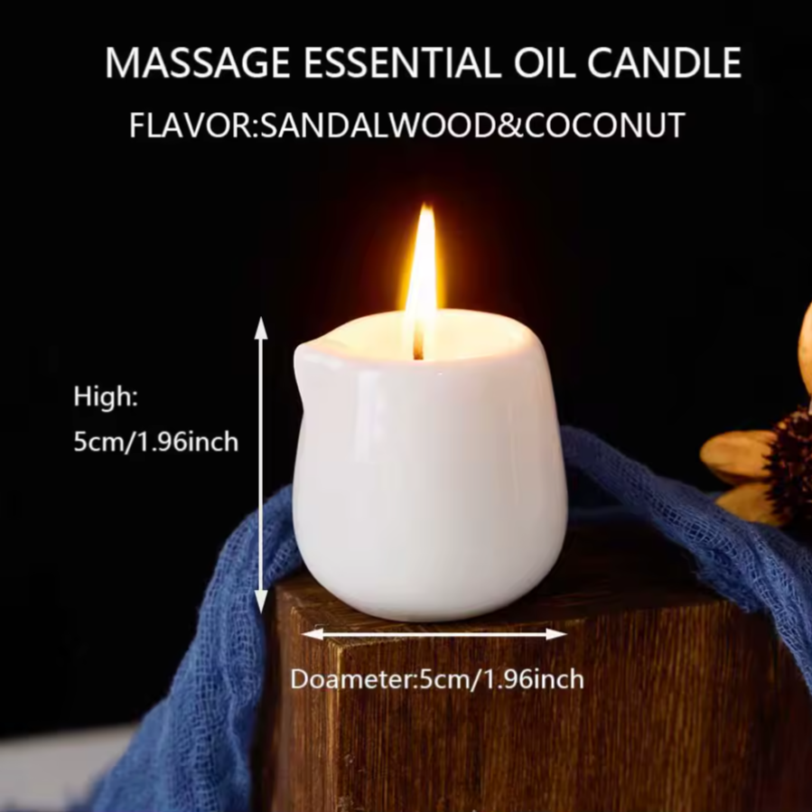 Relaxing Scented Massage Essential Oil Candle