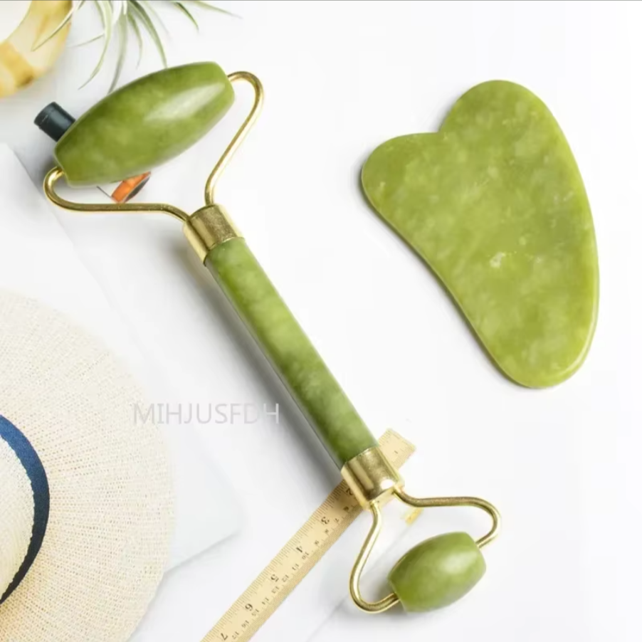 3PC Olive Green Jade Rolller