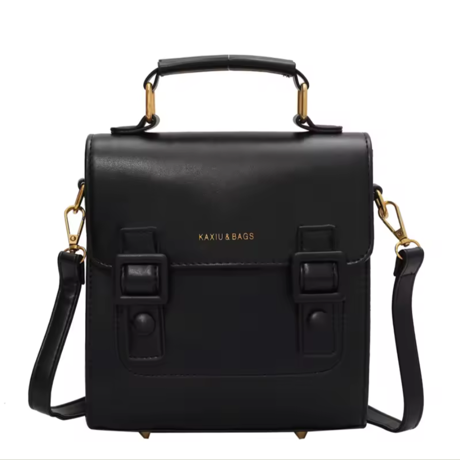 Vintage School Style Satchel Backpack | Chic Convertible Crossbody Bag