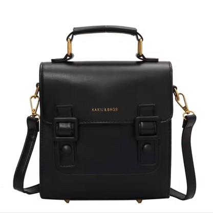 Vintage School Style Satchel Backpack | Chic Convertible Crossbody Bag