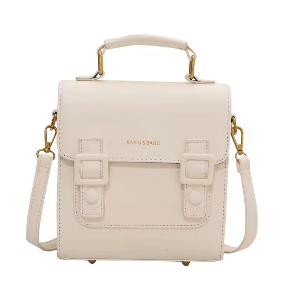 Vintage School Style Satchel Backpack | Chic Convertible Crossbody Bag