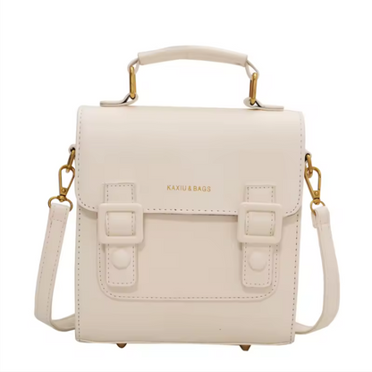 Vintage School Style Satchel Backpack | Chic Convertible Crossbody Bag