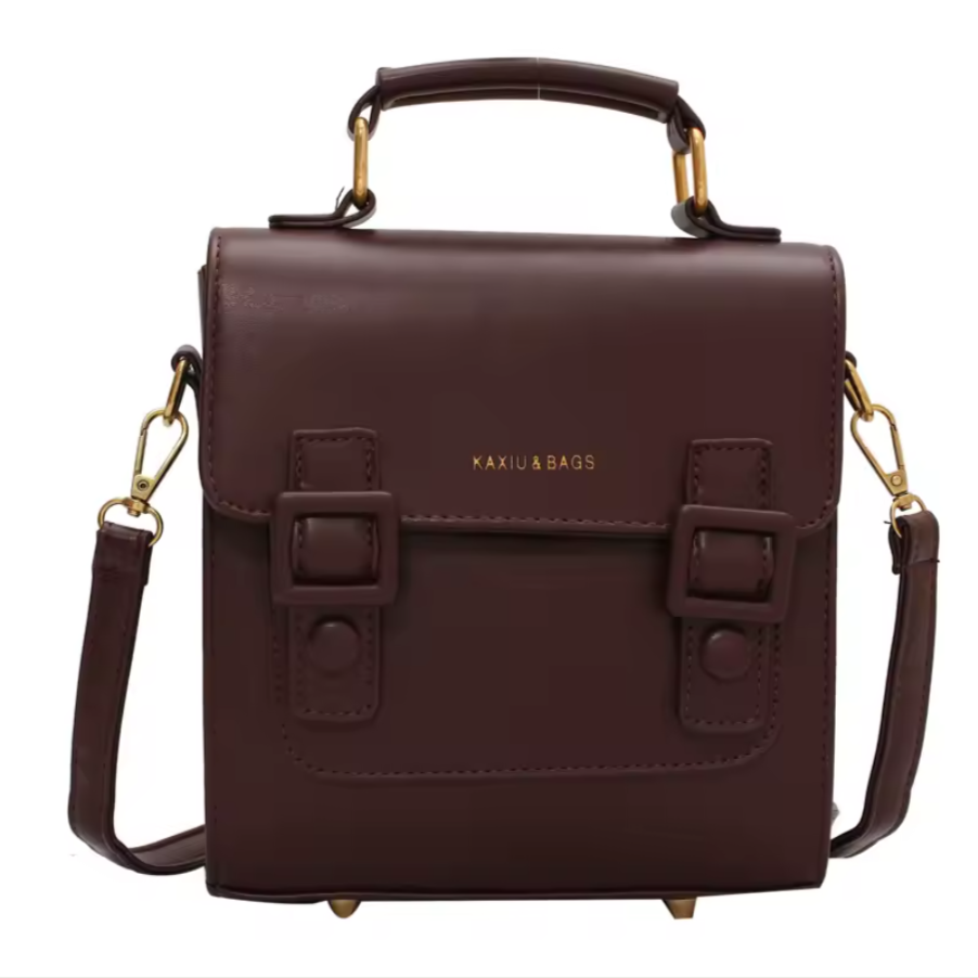 Vintage School Style Satchel Backpack | Chic Convertible Crossbody Bag