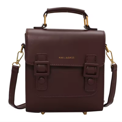 Vintage School Style Satchel Backpack | Chic Convertible Crossbody Bag