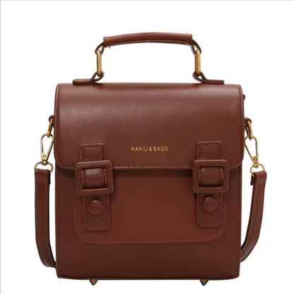 Vintage School Style Satchel Backpack | Chic Convertible Crossbody Bag