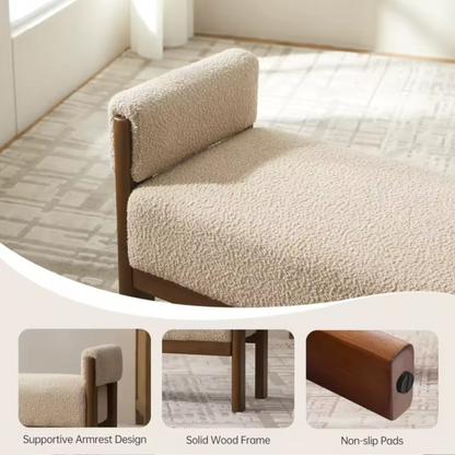 Modern Upholstered Bedroom Bench | Cozy End of Bed Entryway Bench
