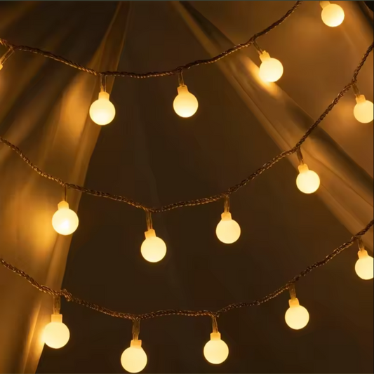Round Fairy String Lights | Cozy Indoor & Outdoor Ambient Lighting