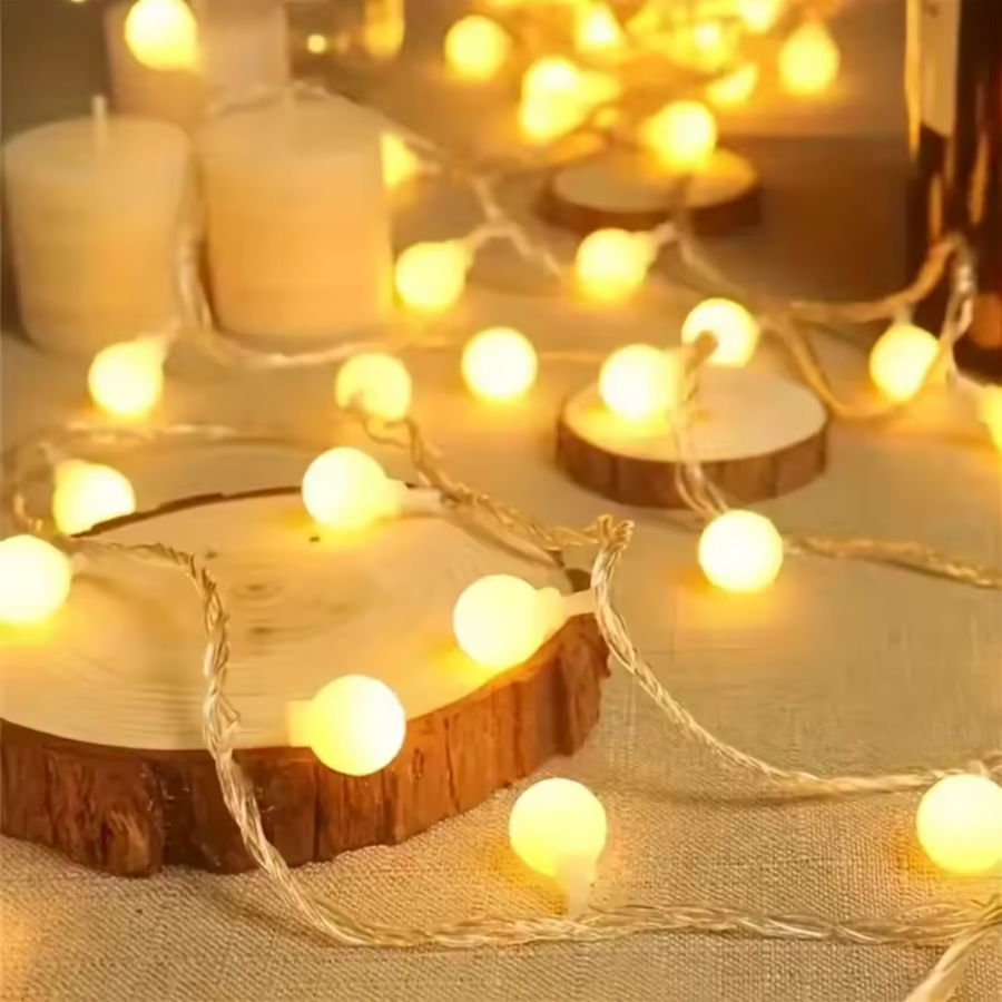 Round Fairy String Lights | Cozy Indoor & Outdoor Ambient Lighting