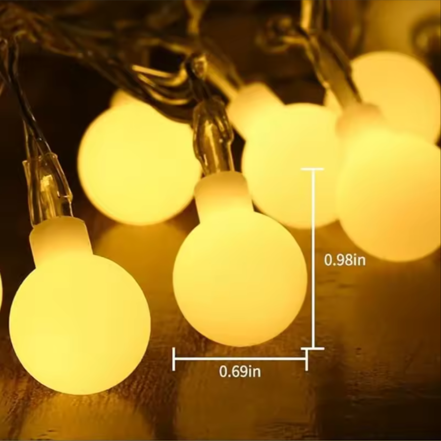 Round Fairy String Lights | Cozy Indoor & Outdoor Ambient Lighting
