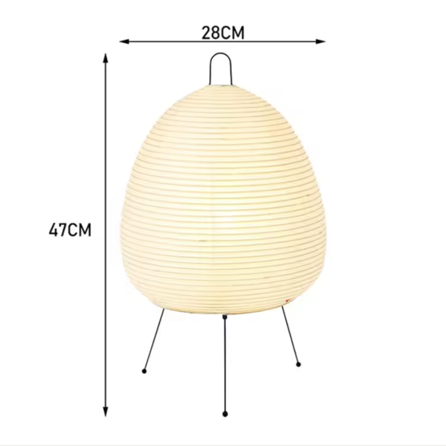 Japanese Style Egg Table Lamp | Cozy Paper Shade Ambient Light