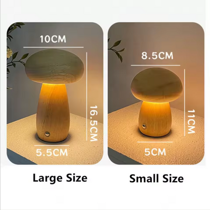 Whimsical Mushroom Table Lamp | Cozy Rechargeable Night Light