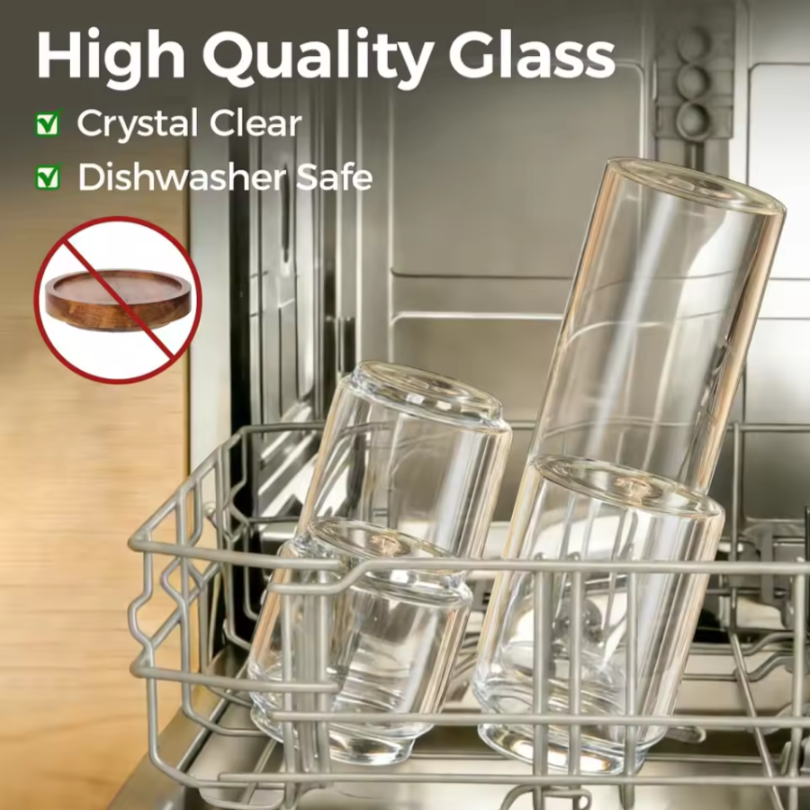 6-Piece Pantry Storage Jar Set | Airtight Glass Kitchen Containers