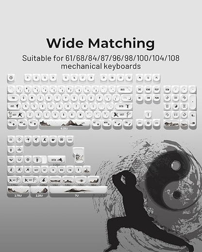 Pink Sakura PBT Keycaps MOA Profile 142 Keys Set for 60-100% Custom Keycaps