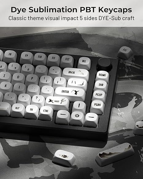 Pink Sakura PBT Keycaps MOA Profile 142 Keys Set for 60-100% Custom Keycaps