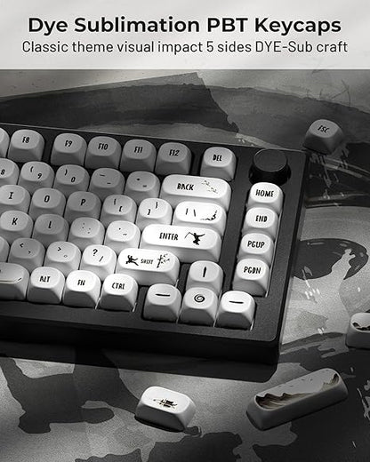 Pink Sakura PBT Keycaps MOA Profile 142 Keys Set for 60-100% Custom Keycaps