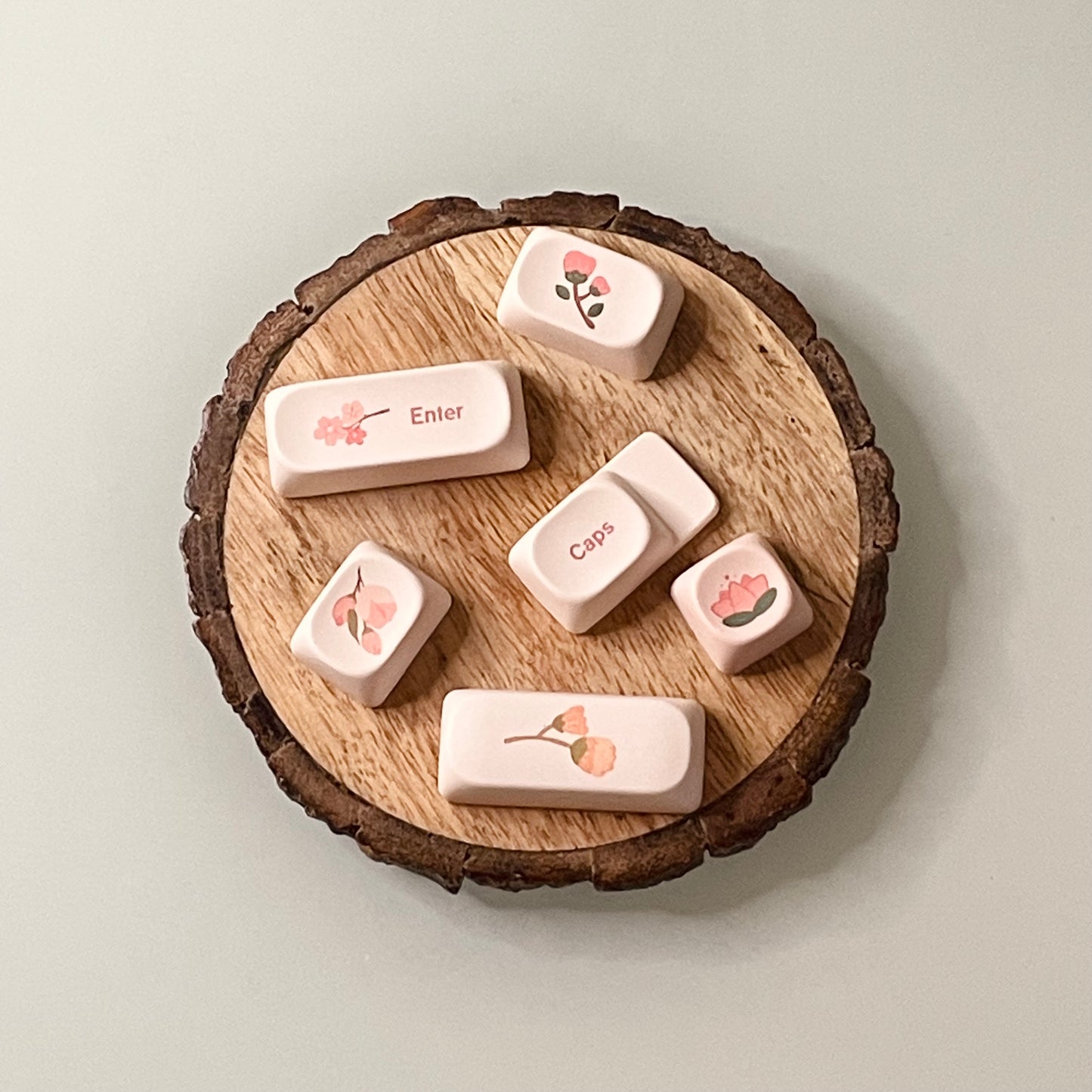 Pink Sakura PBT Keycaps MOA Profile 142 Keys Set for 60-100% Custom Keycaps