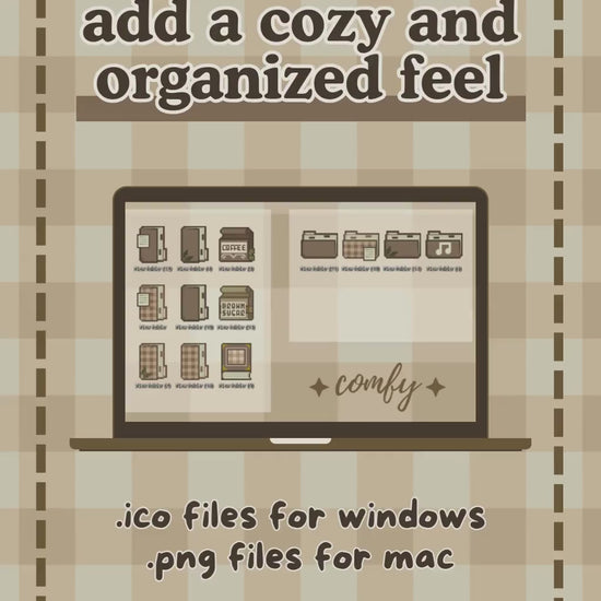 100+ Hand-Drawn Bakery-Themed Aesthetic Desktop Icons | Cute Laptop Folders for Windows & Mac | Comfy Customizable