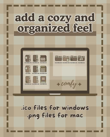 100+ Hand-Drawn Bakery-Themed Aesthetic Desktop Icons | Cute Laptop Folders for Windows & Mac | Comfy Customizable