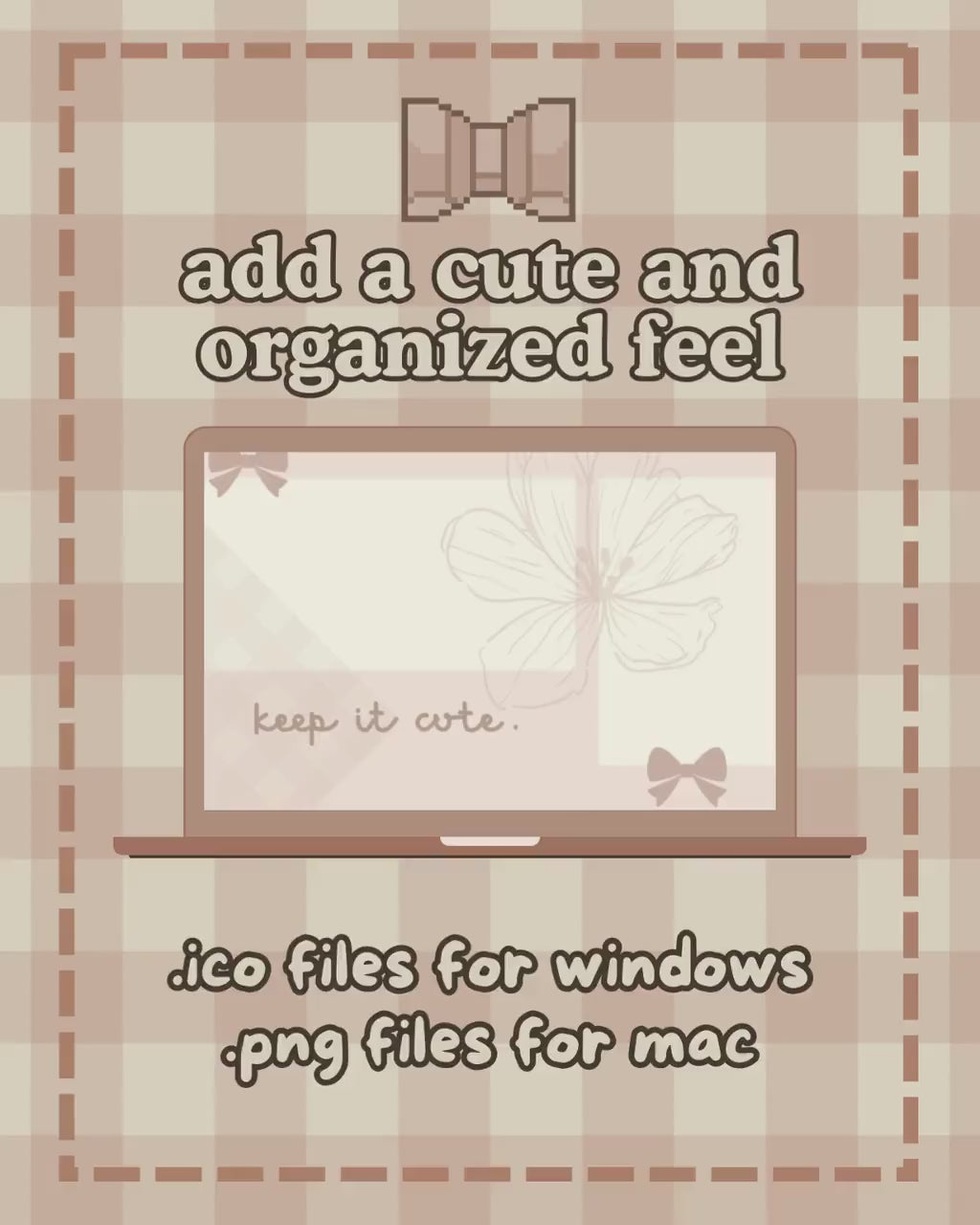 100+ Soft Pink Coquette Desktop Folders - Trendy Computer Customization [Compatible With Windows  and Mac] Hand-drawn